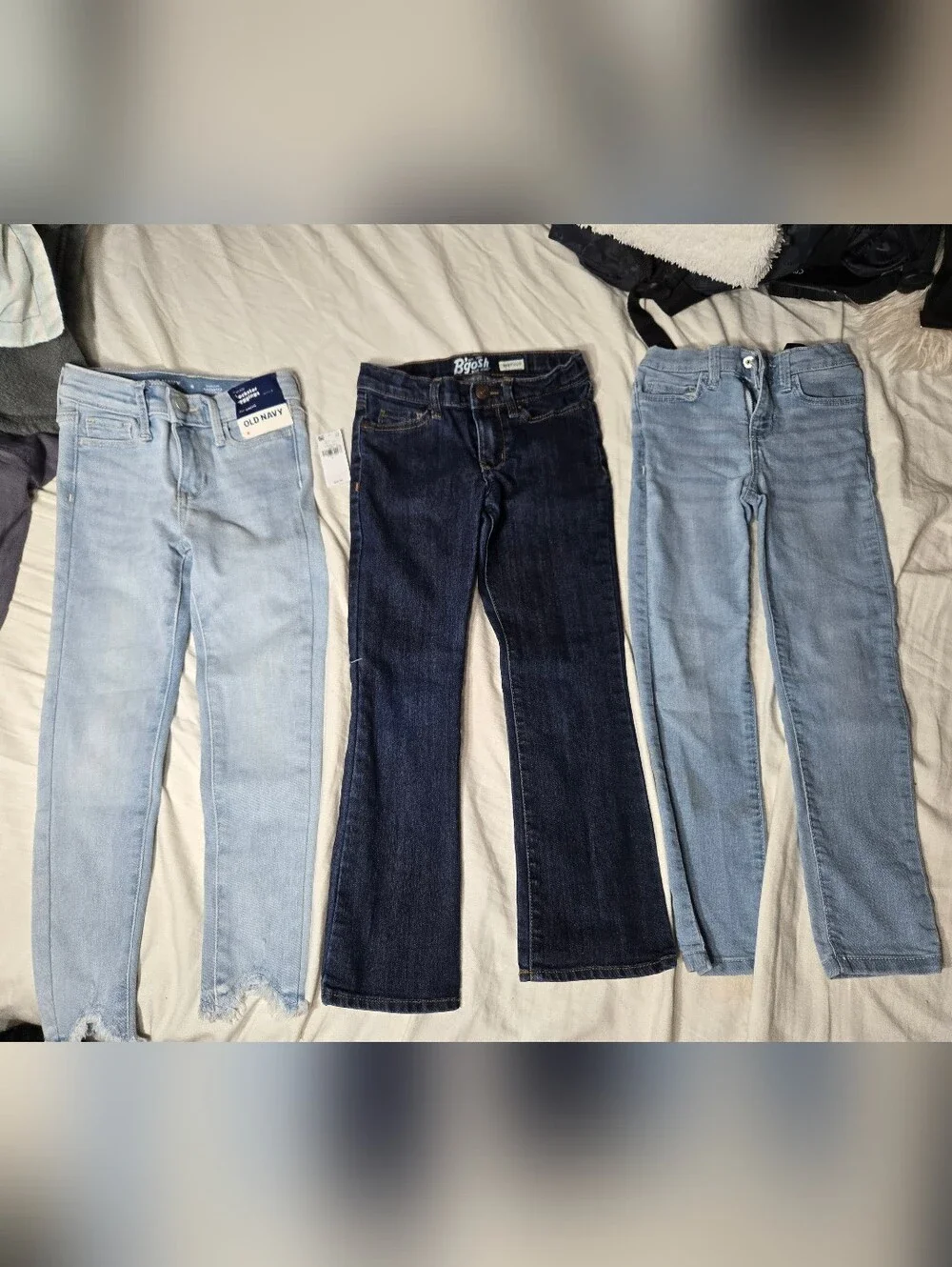 Girl's 3 Pair Of Jeans Old Navy And Oshkosh Sz 6/6xs/6xr